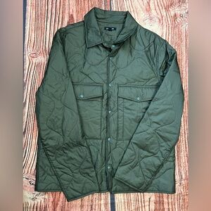 Express Men's Olive Quilted Jacket